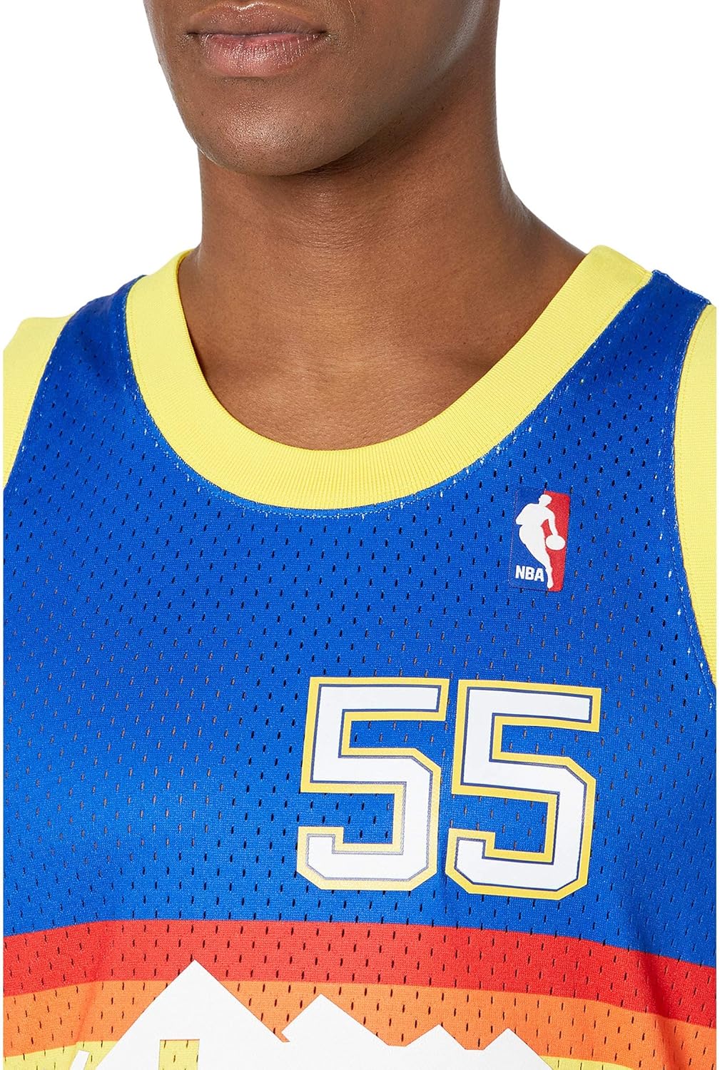 Mitchell & Ness mens Nba Swingman Road Jersey Nuggets 91 Dikembe Mutombo - Image 3