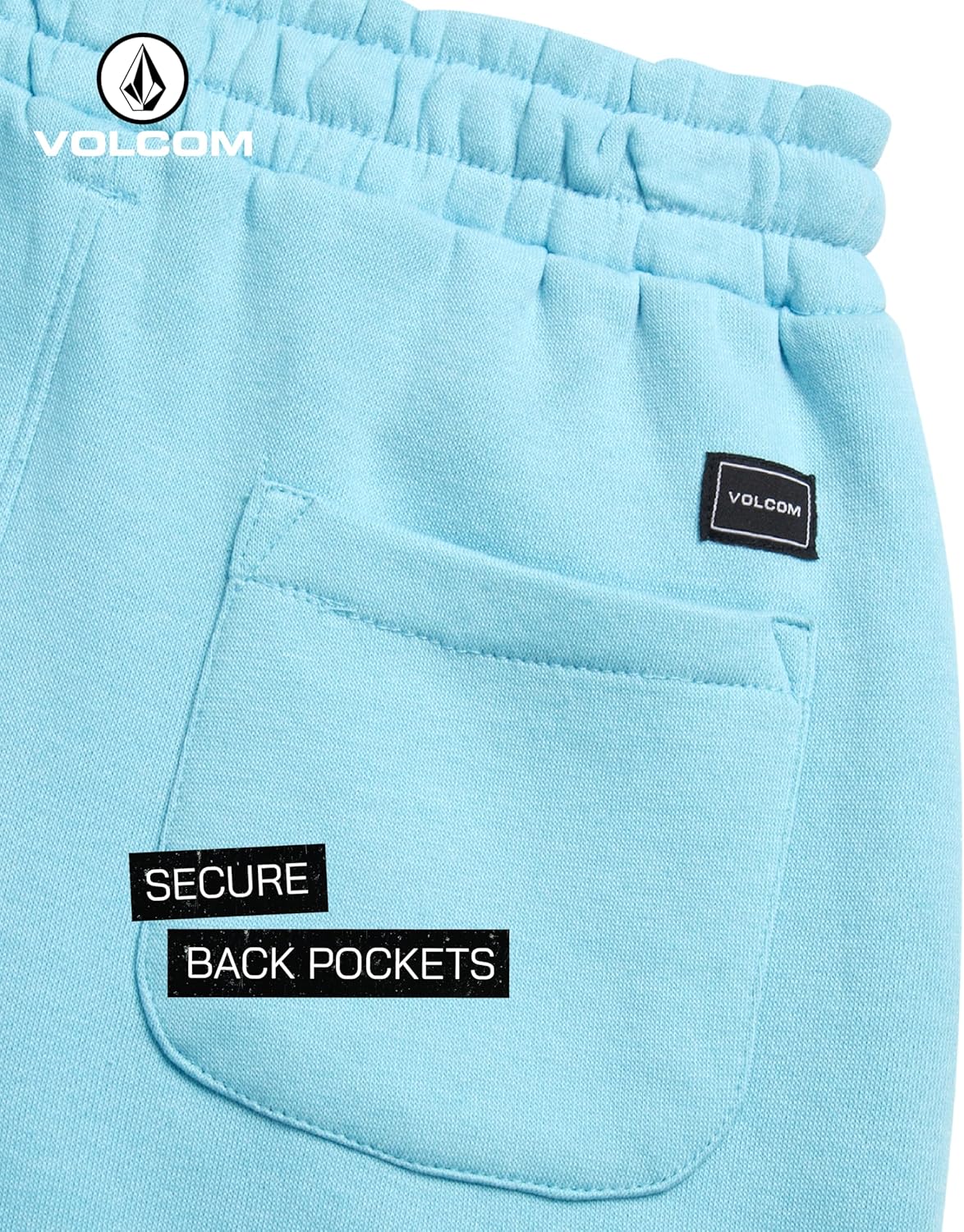 Volcom Boys Athletic Shorts - Soft Fleece Sweat Shorts for Boys - Gym Shorts for Basketball Running & Daily Play (Size: 8-16) - Image 4