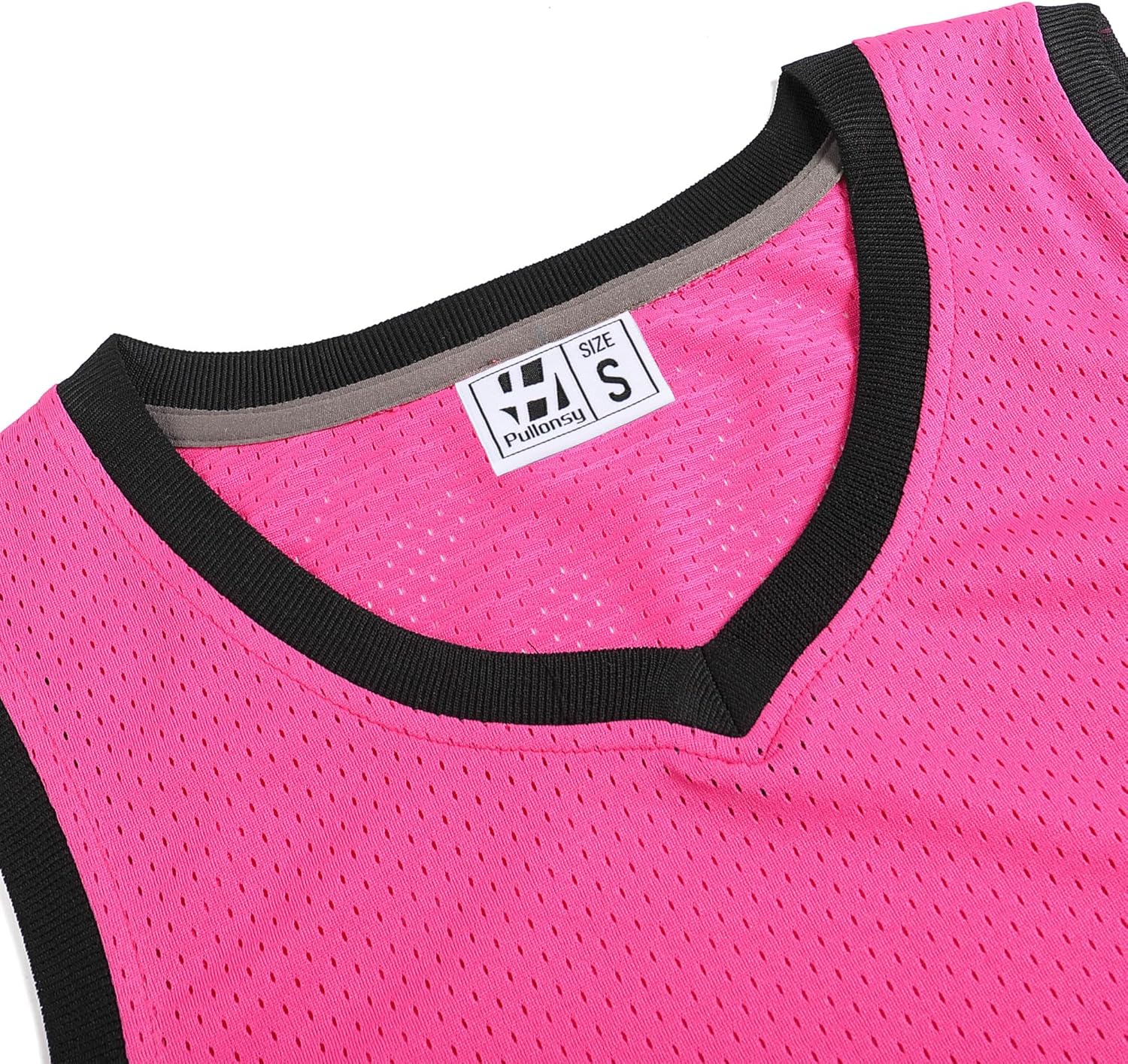 Pullonsy Men's Mesh Athletic Basketball Jersey V-Neck Hip Hop Sports Shirts Fans Tank Top - Image 3