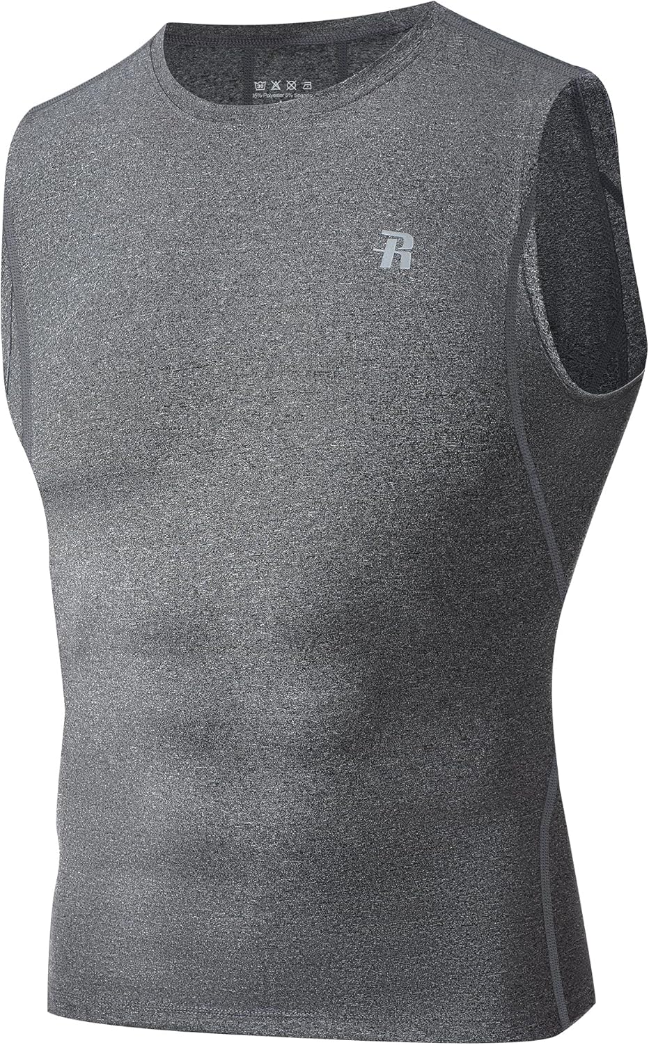 Runhit Sleeveless Compression Shirt Men Tank Top Athletic Muscle Shirts for Men - Image 9