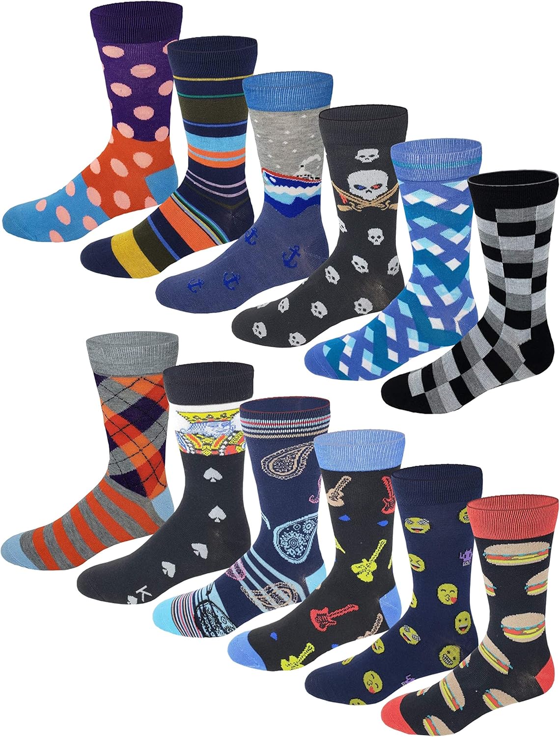 Different Touch Men Colorful Fashion Design Dress socks 10-13 - Image 6