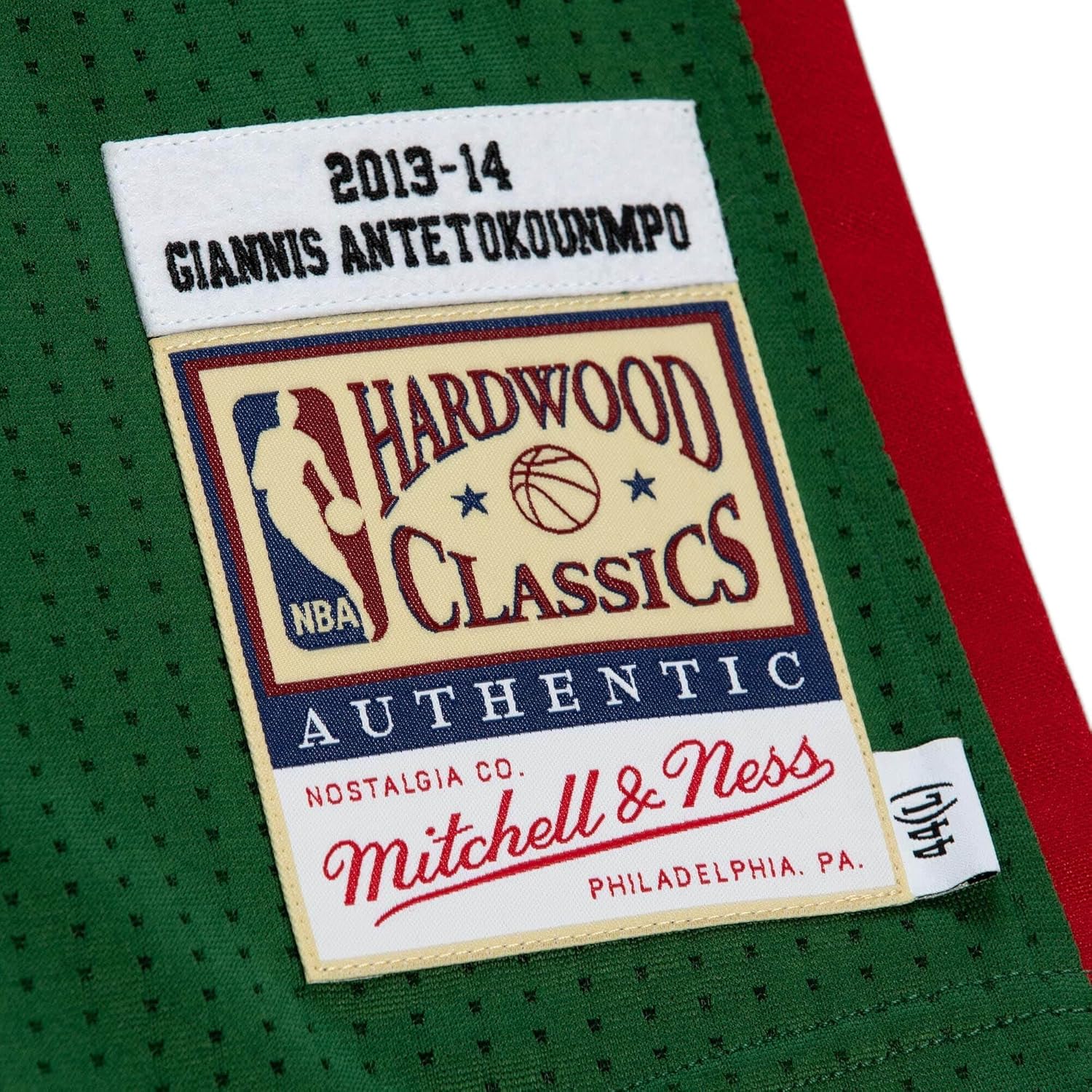 Mitchell & Ness NBA Authentic Road Jersey 2013 Milwaukee Bucks - G. Antetokounmpo, Green - Image 4