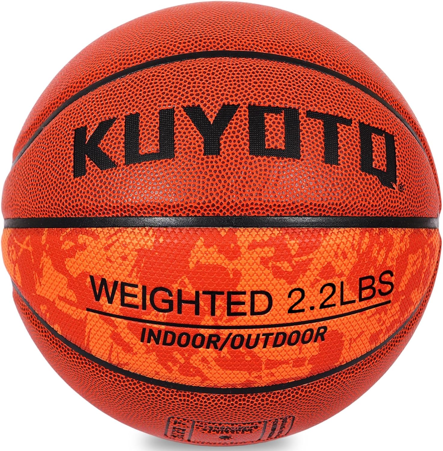 KUYOTQ 2.2LBS Weighted Heavy Size 7 29.5" Basketball Training Equipment Basketball Composite Leather Indoor Outdoor for Adult Youth Improving Ball Handling Dribbling Passing Skill (Deflated)