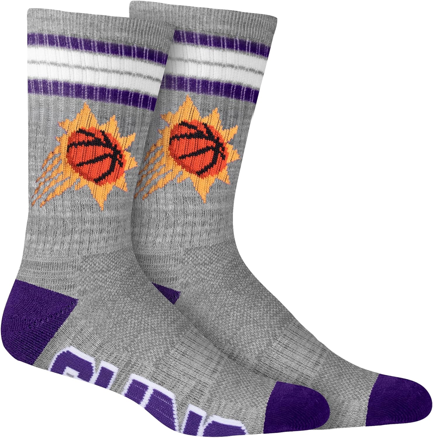 Ultra Game Men's NBA Official Athletic Cushioned Secure Fit Team Crew Socks – 3 Pack - Image 2