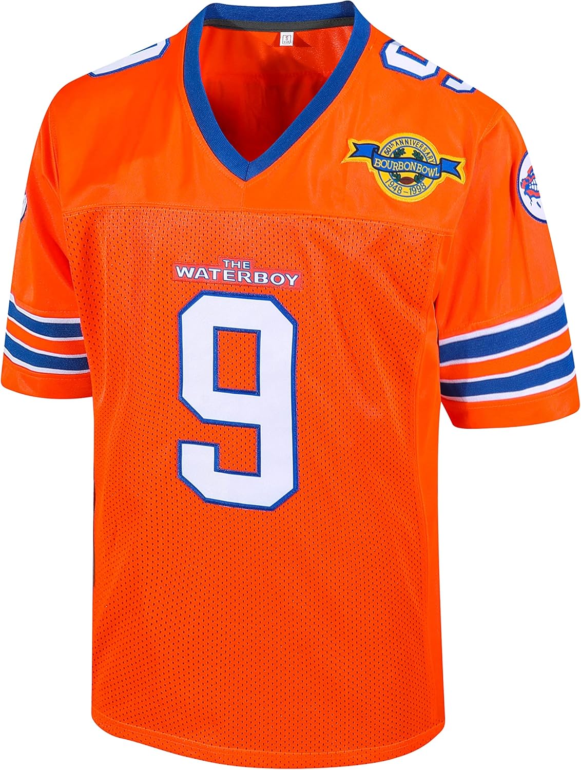 Bobby Boucher #9 The Waterboy Adam Sandler Movie Mud Dogs Bourbon Bowl Football Jersey - Image 7