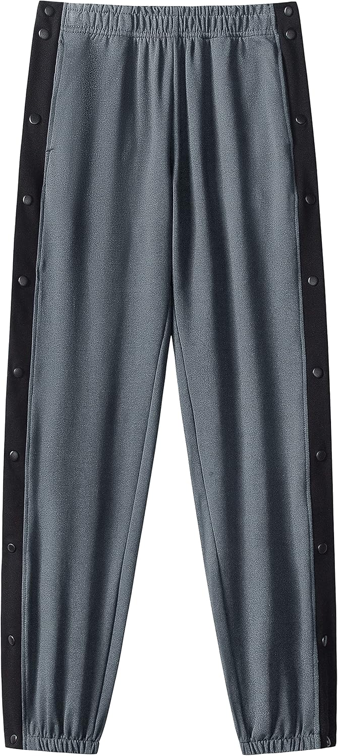 Chrisuno Men's Sweatpants Tear Away Basketball Sweat Pants Athletic Joggers - Image 12