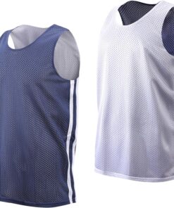 Reversible Men's Mesh Athletic Basketball Jersey Single for Team Scrimmage
