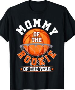 Mommy of Rookie 1st Birthday Boy Basketball Family Matching T-Shirt