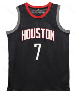 Men's Sleeveless Basketball Shirt - Black with Red Accent - Lightweight Athletic Tank Top for Training, Games, Gym - Breathable Jersey Fabric - #7 Jersey Design for Basketball Players & Fans, Sports Training Gear, Durable Sportswear