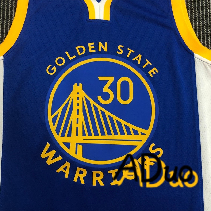 75th Anniversary NBA Golden State Warriors # 30 Stephen Curry Icon Edition basketball Hot pressed jerseys - Image 3