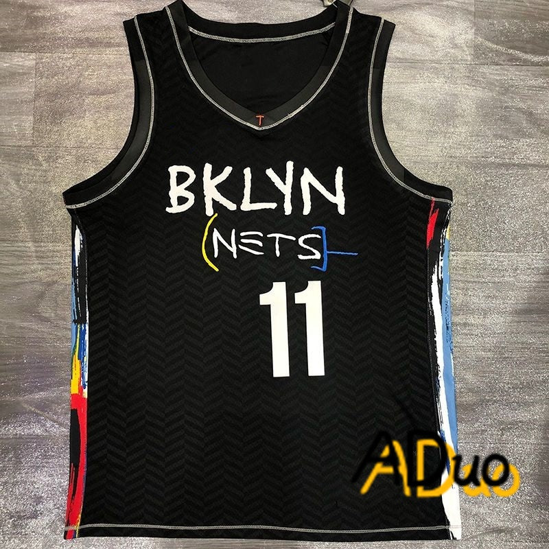 Hot Pressed Men's Brooklyn Nets #11 Kyrie Irving 2022-23 Swingman City Edition basketball NBA Jersey