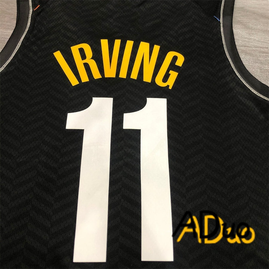 Hot Pressed Men's Brooklyn Nets #11 Kyrie Irving 2022-23 Swingman City Edition basketball NBA Jersey - Image 4