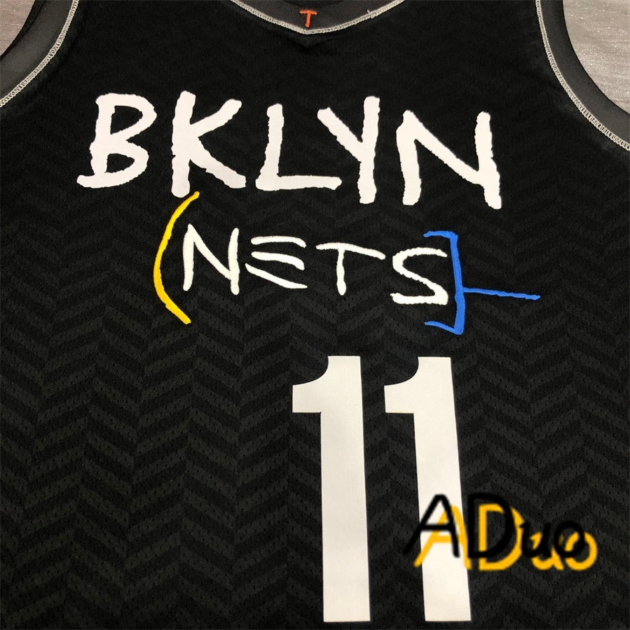 Hot Pressed Men's Brooklyn Nets #11 Kyrie Irving 2022-23 Swingman City Edition basketball NBA Jersey - Image 3