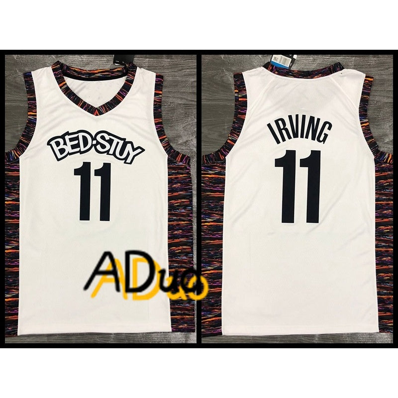 Hot Pressed Men's Brooklyn Nets #11 Kyrie Irving 2022-23 Swingman City Edition basketball NBA Jersey - Image 11