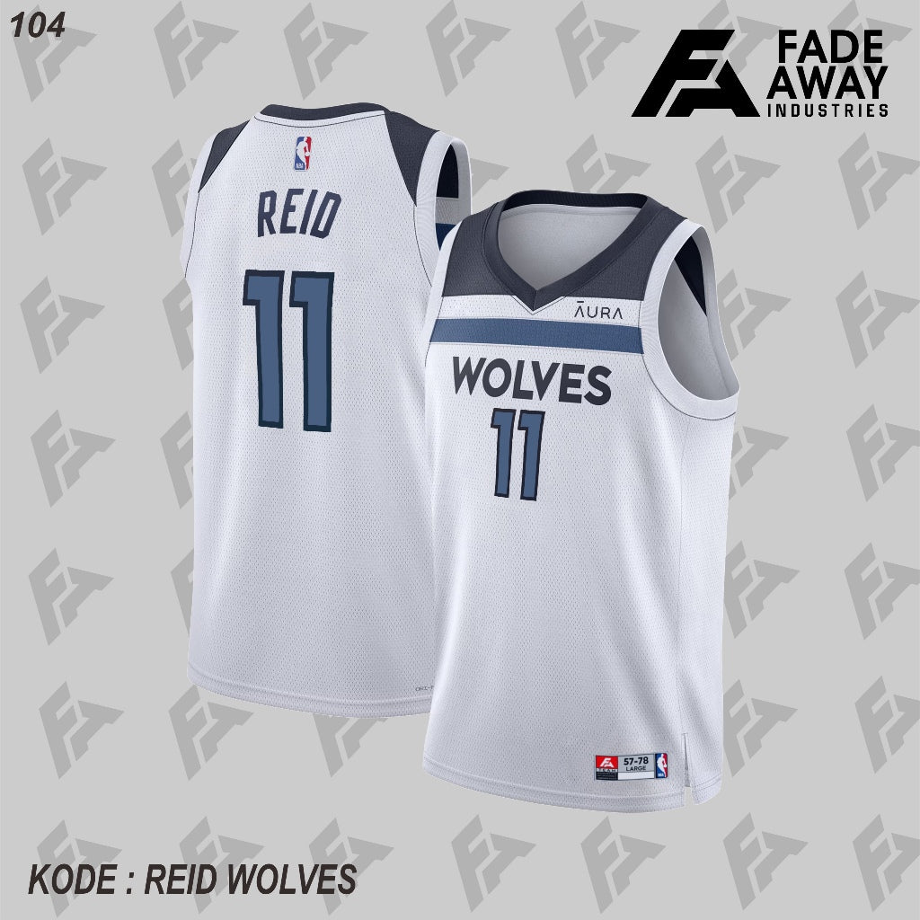 NBA NAZ REID 11 MINNESOTA TEAM BASKETBALL JERSEY - Image 7