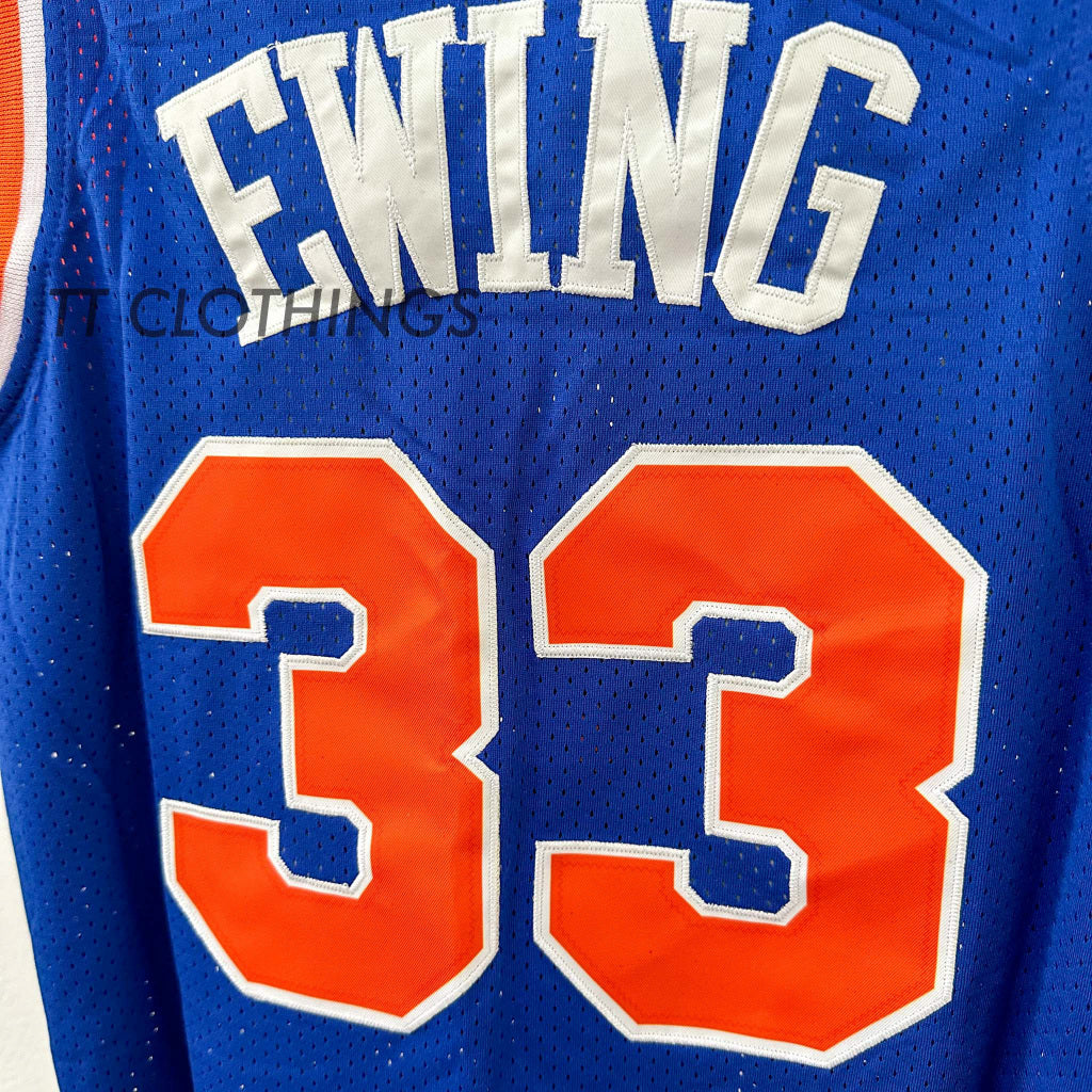 NBA Jersey Basketball Shirt Men Women Singlet Baju Lelaki New York KNICKS #33 EWING RETRO - Image 5