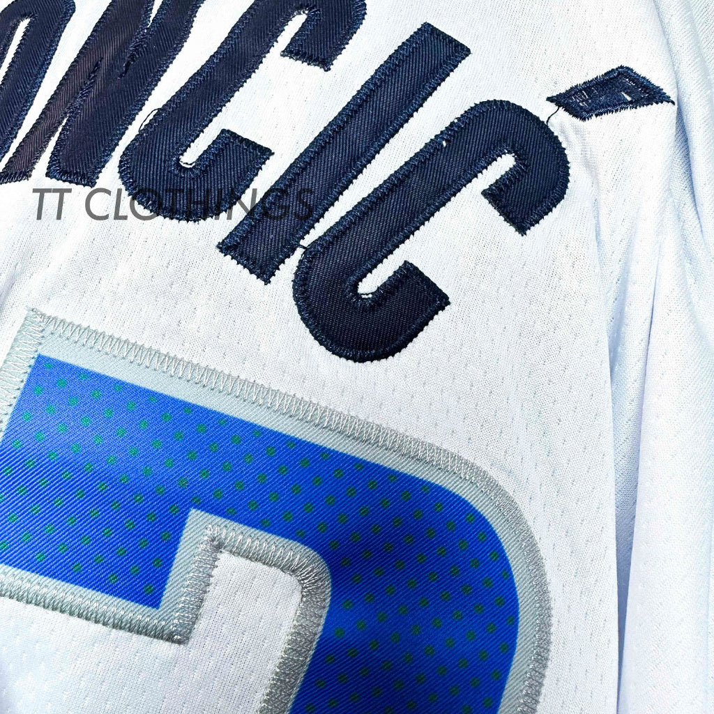 NBA Basketball Jersey Luka Doncic White #77 Dallas Mavericks Singlet Jersi RETRO baju shirt men lelaki - Image 3
