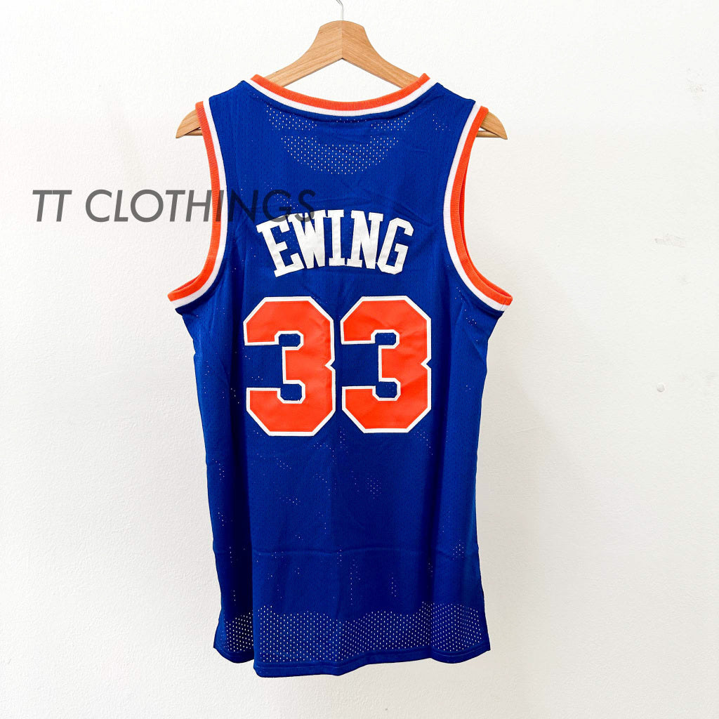 NBA Jersey Basketball Shirt Men Women Singlet Baju Lelaki New York KNICKS #33 EWING RETRO - Image 2
