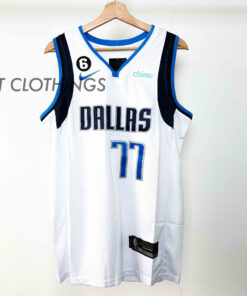NBA Basketball Jersey Luka Doncic White #77 Dallas Mavericks Singlet Jersi RETRO baju shirt men lelaki