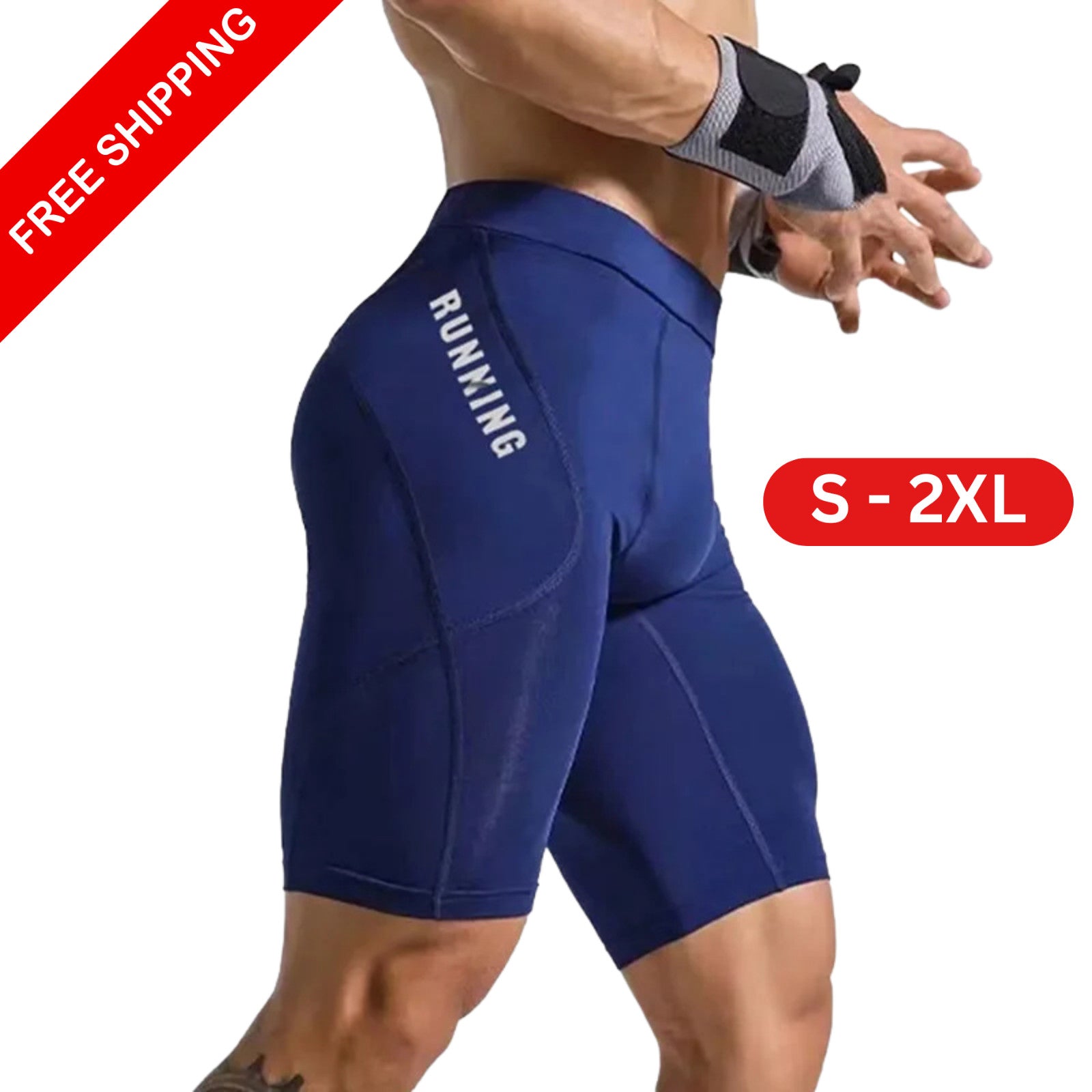 Men's Compression Shorts Tights Running Workout Football Fitness Yoga Gym Gift