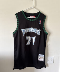 Men’s Mitchell & Ness NBA Timberwolves Kevin Garnett #21 1997-98 Jersey Sz 48 XL
