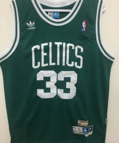 Larry Bird #33 YOUTH Or MENS All Stitched Jersey Green/White S-XL