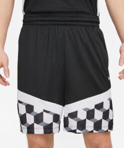 NWT Men's NIKE Big & Tall Athletic Basketball Print Shorts Black White