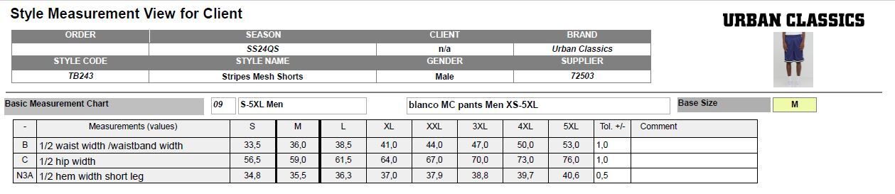 Urban Classics Stripes Mesh Shorts Basketball Shorts Trackies Men's - Image 2