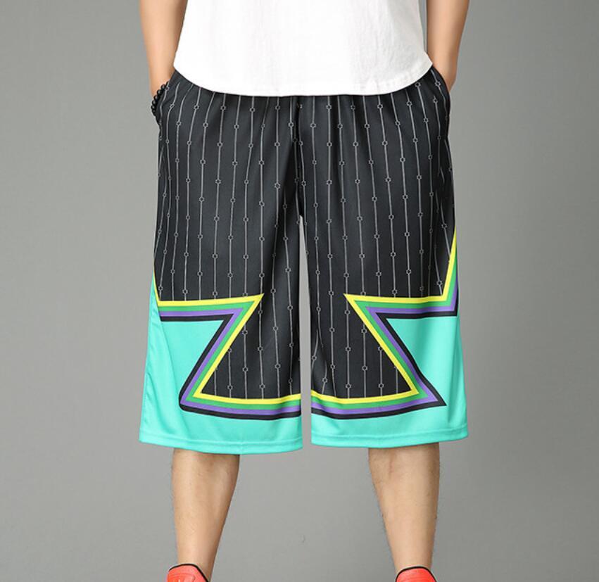 Men's Quick Dry Black Blue Basketball Summer Shorts Breathable Elastic Waist - Image 5