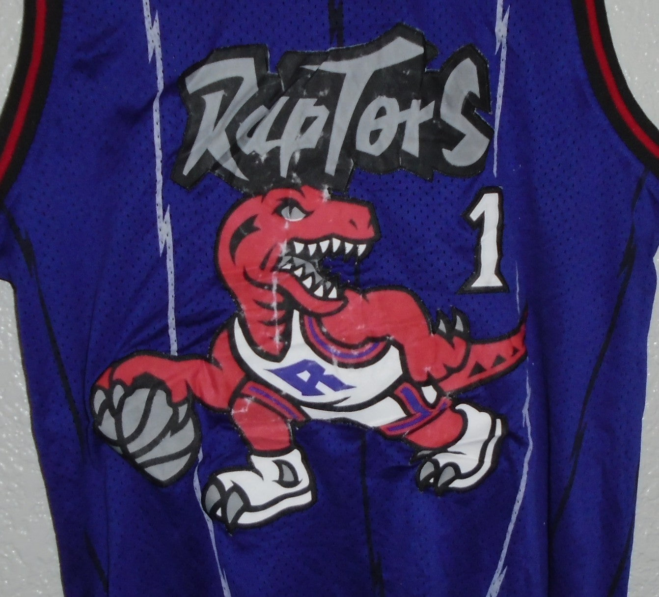 Tracy McGrady NBA Toronto Raptors #1 Jersey Nike Purple Vintage Retro Medium 48 - Image 2