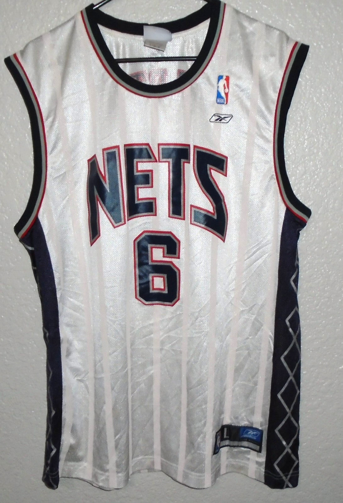 Vintage Kenyon Martin New Jersey Nets Reebok NBA Jersey Size Large