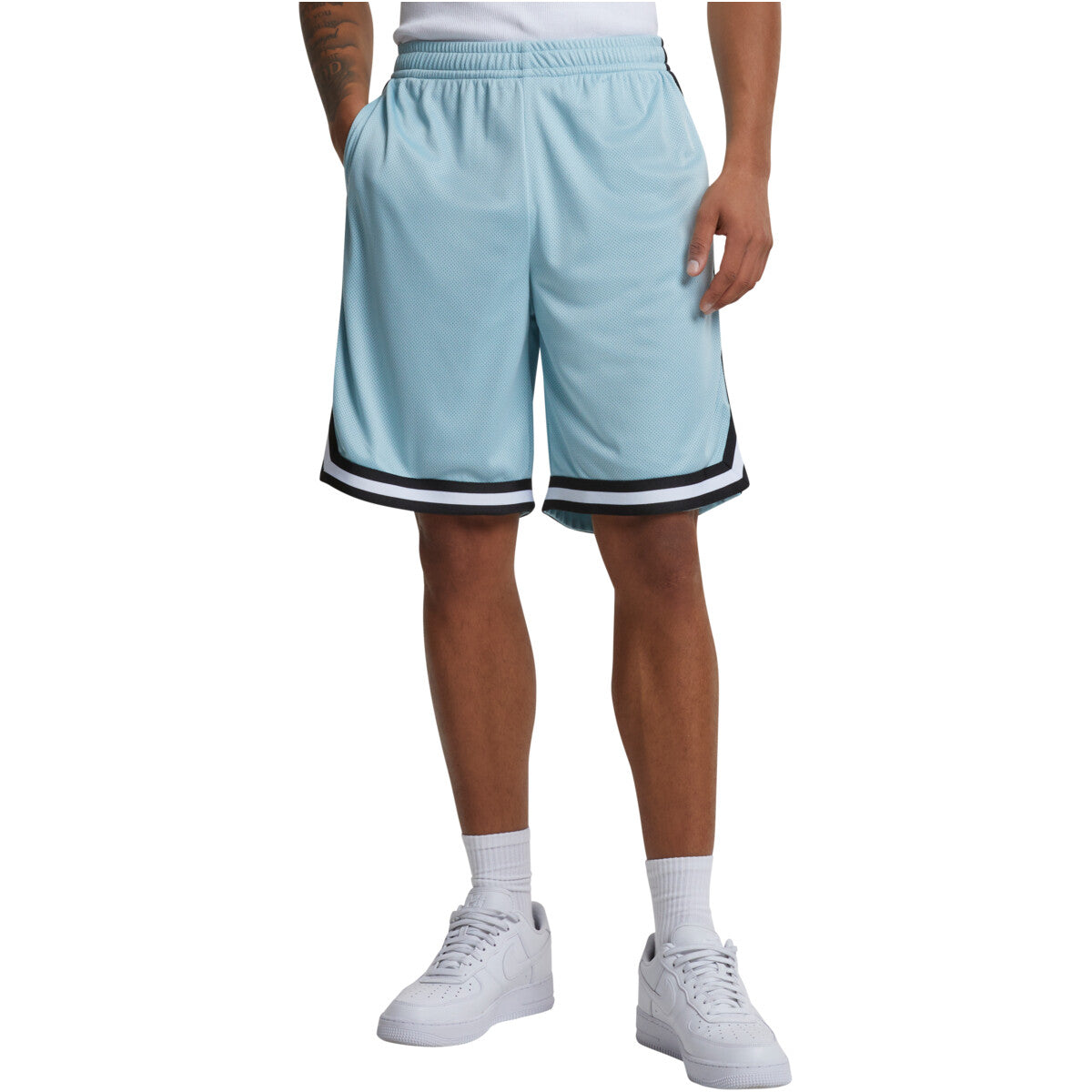 Urban Classics Stripes Mesh Shorts Basketball Shorts Trackies Men's - Image 6
