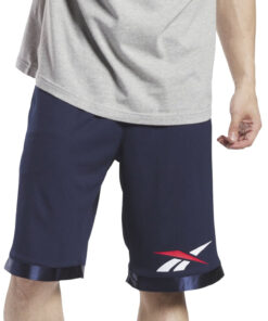 Reebok Men's Standard Basketball Mesh Shorts, Vector Navy, Size M