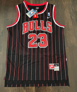 ⭐NEW Chicago BULLS Michael Jordan Jersey MJ BLACK Throwback Hardwood S-XXL #23