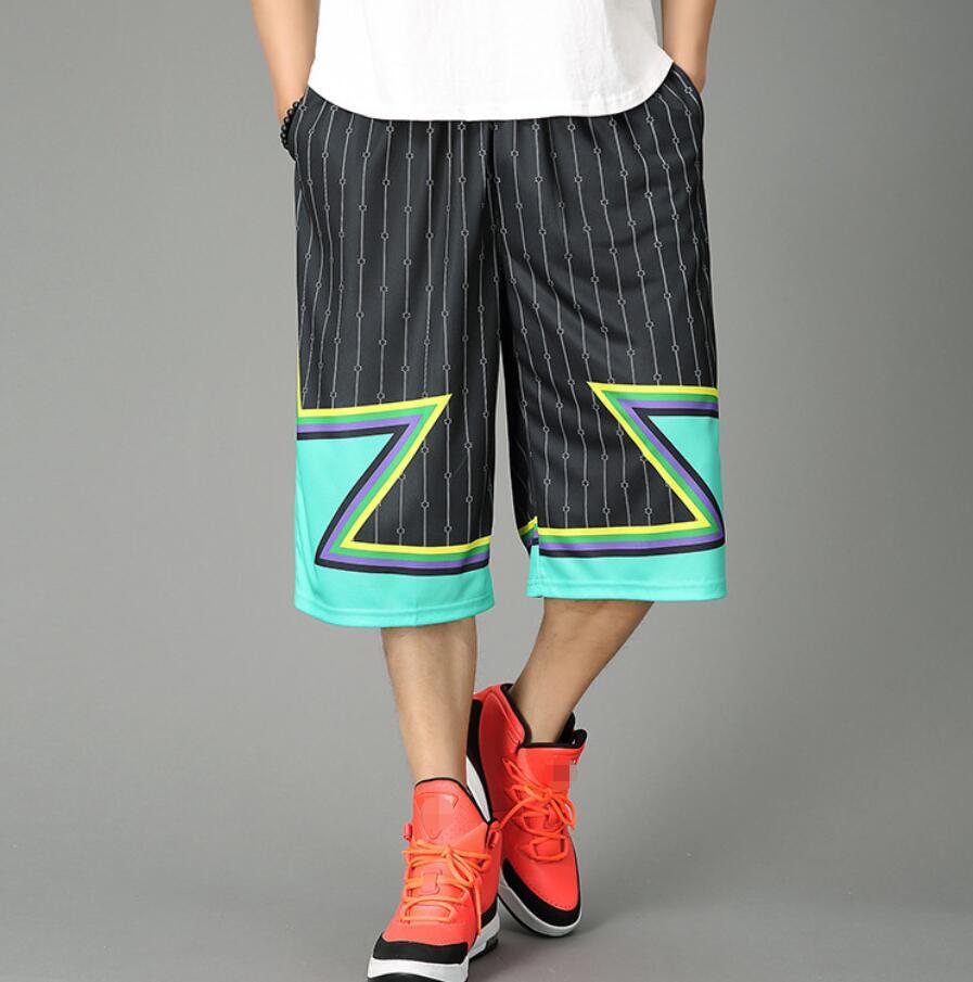 Men's Quick Dry Black Blue Basketball Summer Shorts Breathable Elastic Waist - Image 7