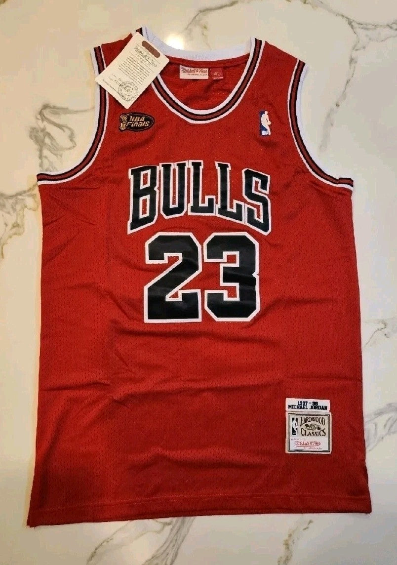 Mitchell & Ness Michael Jordan #23 Bulls 1997-98 NBA FINALS Jersey Men's LG - Image 2