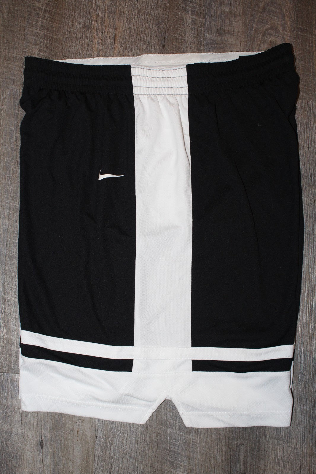 NWT Men's NIKE Big & Tall Elite Athletic Basketball Shorts Black White - Image 2