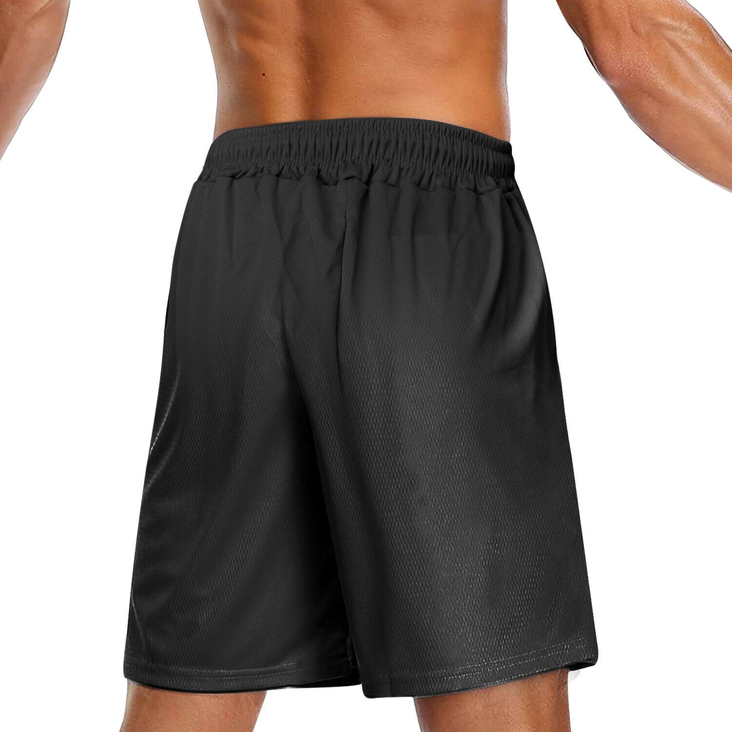 Men's Sport Gym Basketball Shorts Athletic Pockets Workout Mesh Short Bottoms - Image 3