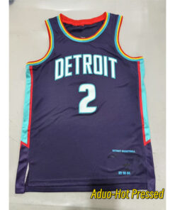 2026 Hot pressed NBA Detroit Pistons #2 Cade Cunningham City Edition Swingman Basketball Jersey