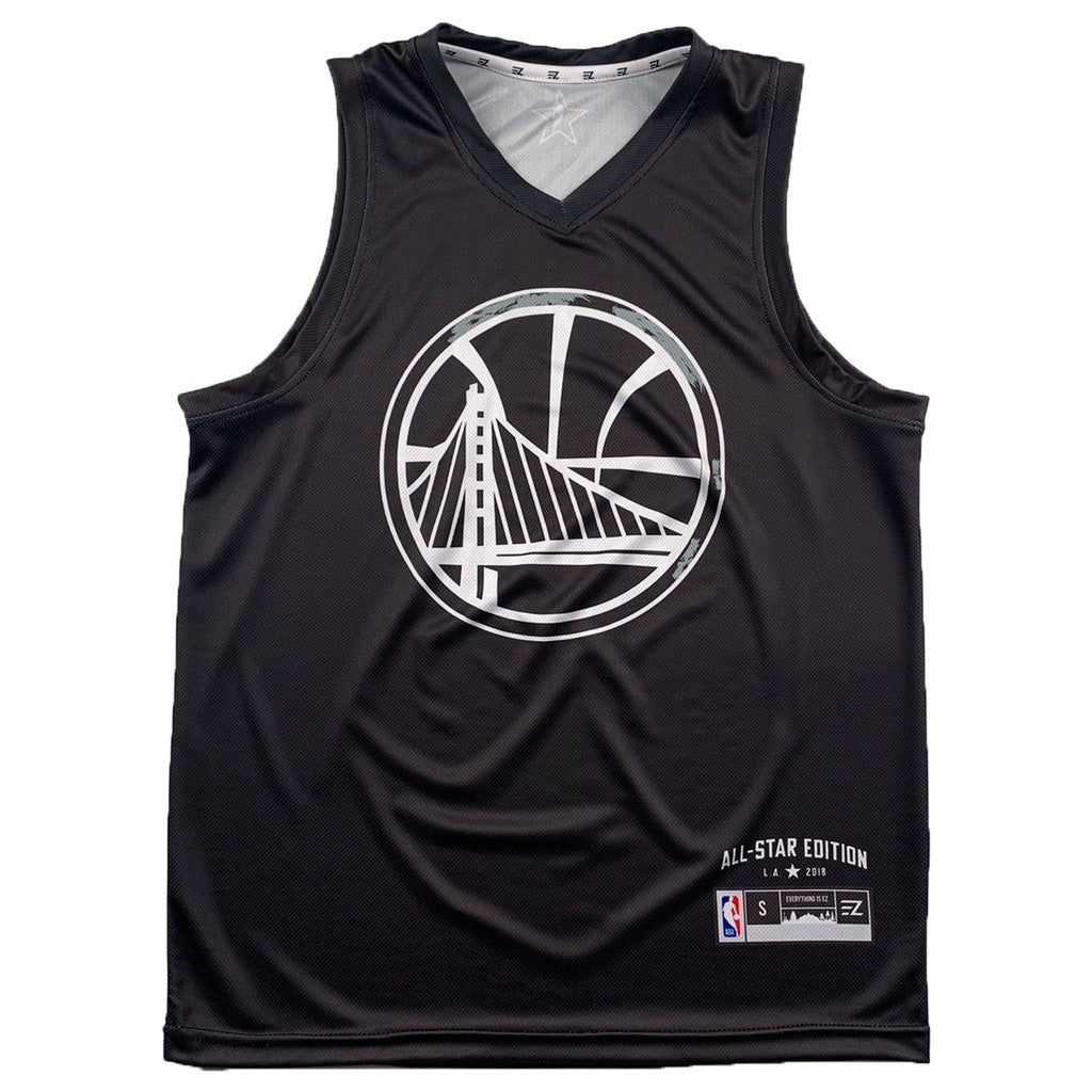 Stephen Curry GSW Warriors Allstar Jersey 2018 30 Black Black Swingman Basketball NBA Jersey T-shirt Tops - Image 2