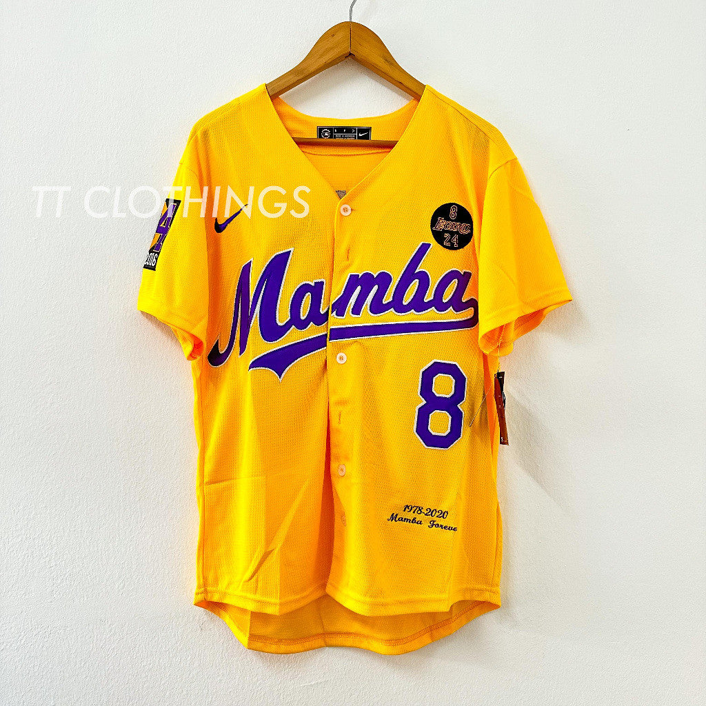 Kobe Bryant #8 #24 LA DODGERS MLB Baseball x NBA Jersey T-Shirt Baju Special Edition - Image 12