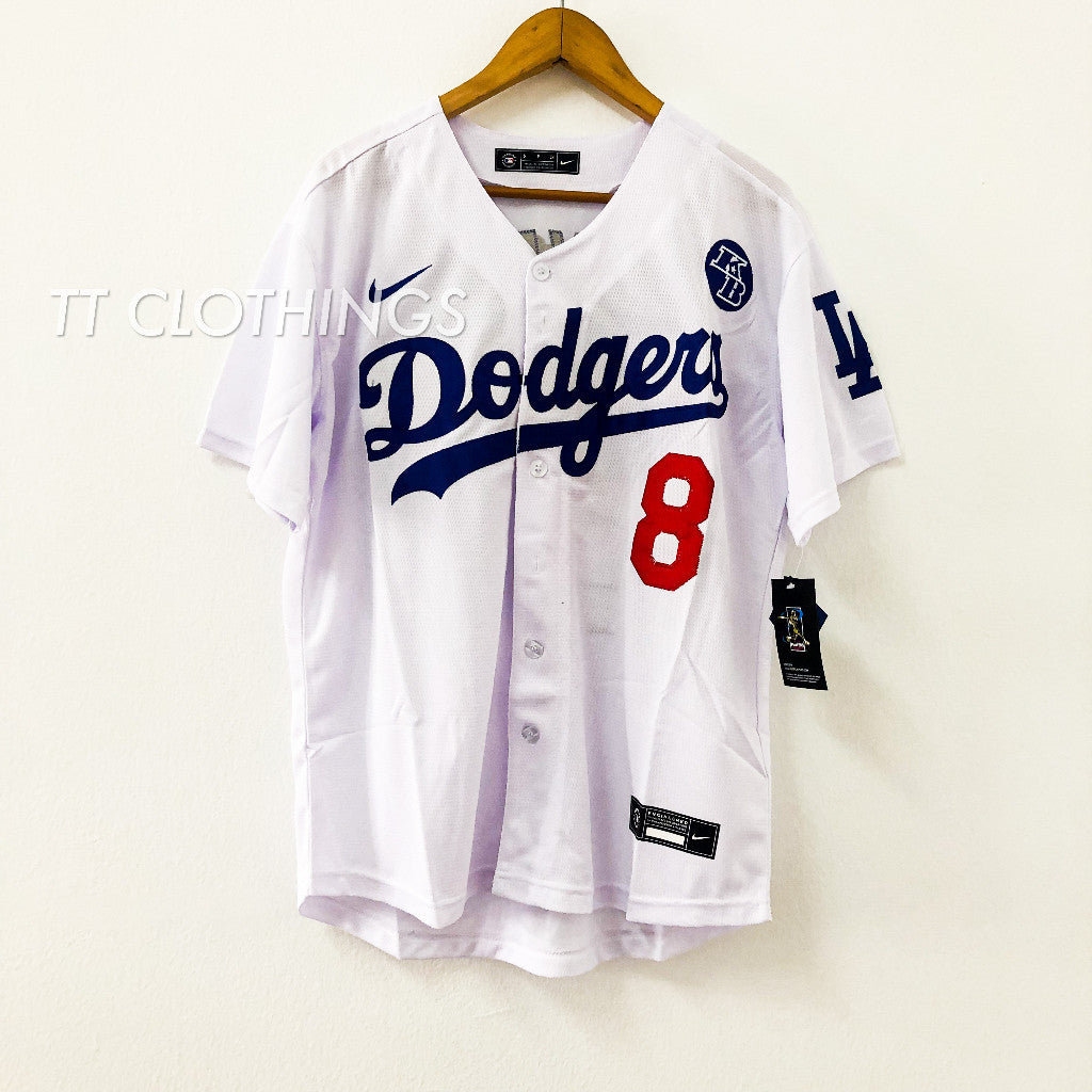 Kobe Bryant #8 #24 LA DODGERS MLB Baseball x NBA Jersey T-Shirt Baju Special Edition - Image 8