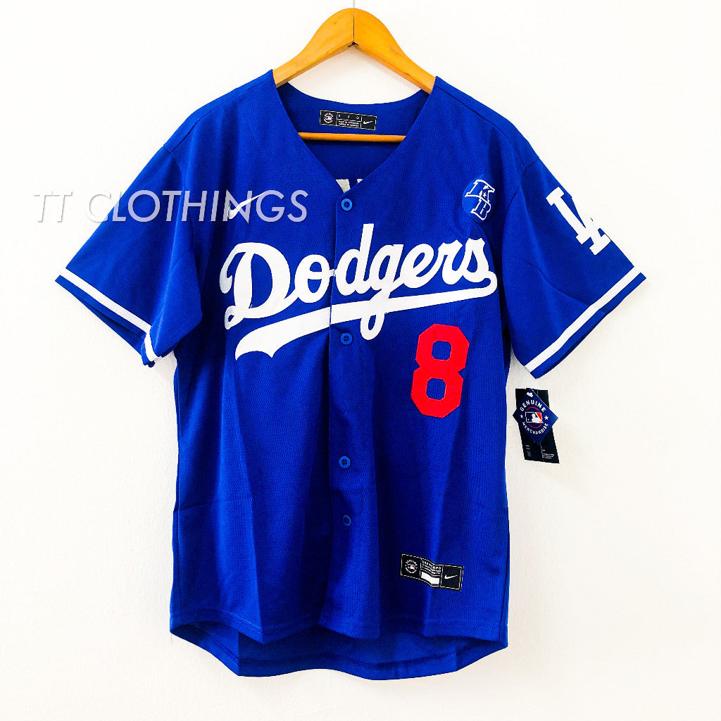 Kobe Bryant #8 #24 LA DODGERS MLB Baseball x NBA Jersey T-Shirt Baju Special Edition - Image 7