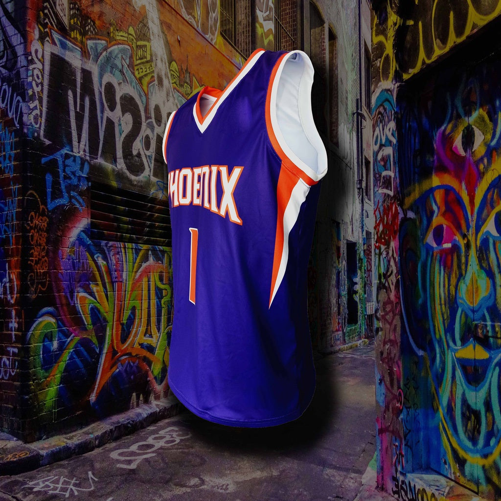 NBA Basketball Jersey Phoenix Suns BK0061 Icon /Devin Booker 1 Model Size S-5XL - Image 2