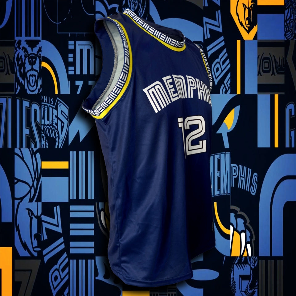 Nba Basketball Jersey Memphis Grizzlies BK0099 City /Ja Morant 12 Model Size S-5XL - Image 2