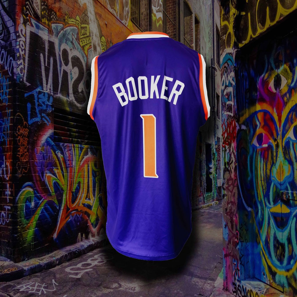 NBA Basketball Jersey Phoenix Suns BK0061 Icon /Devin Booker 1 Model Size S-5XL - Image 4