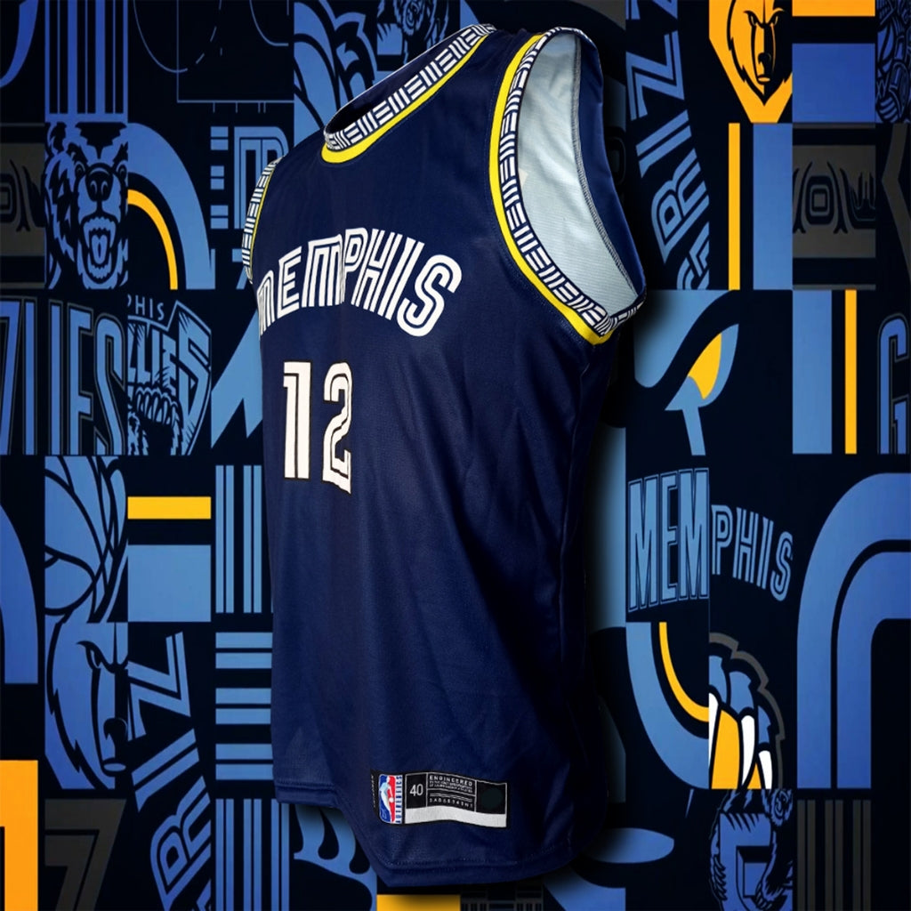 Nba Basketball Jersey Memphis Grizzlies BK0099 City /Ja Morant 12 Model Size S-5XL - Image 3